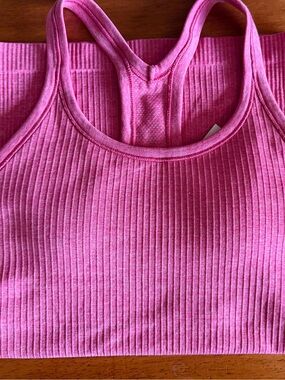 lululemon athletica Pink Ribbed Tank Top